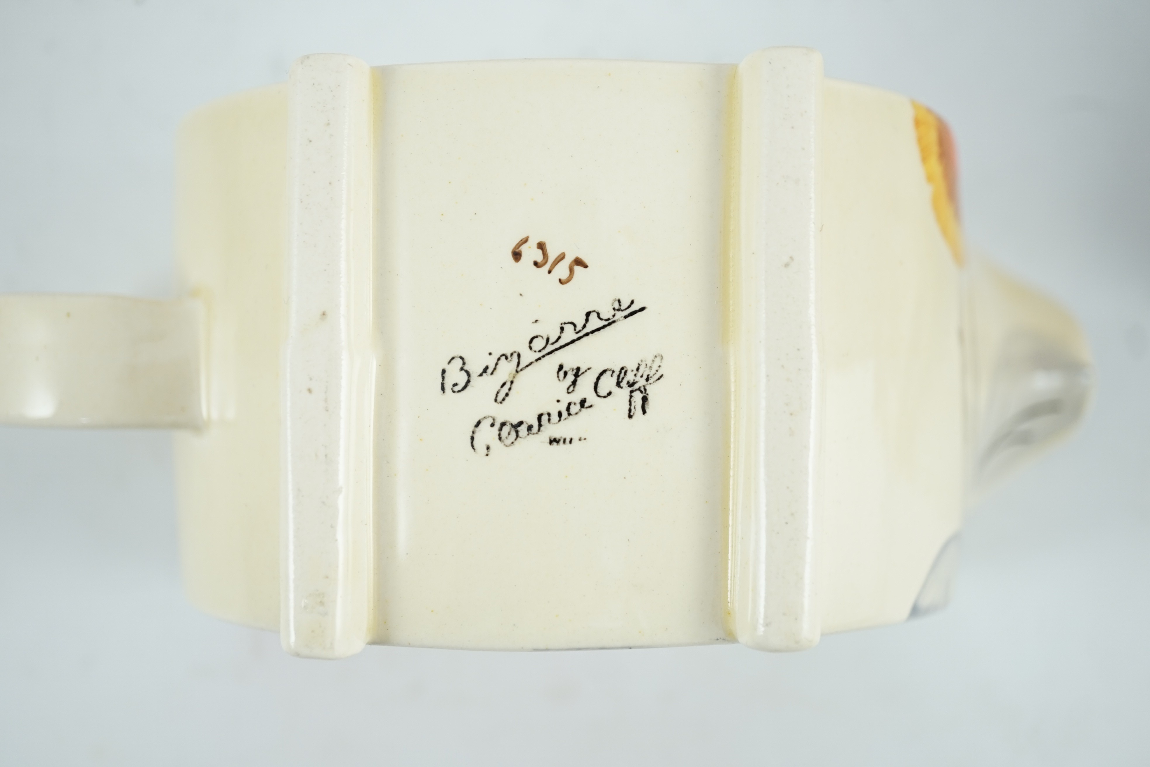 A Clarice Cliff Rhodanthe pattern part dinner service, Biarritz shape